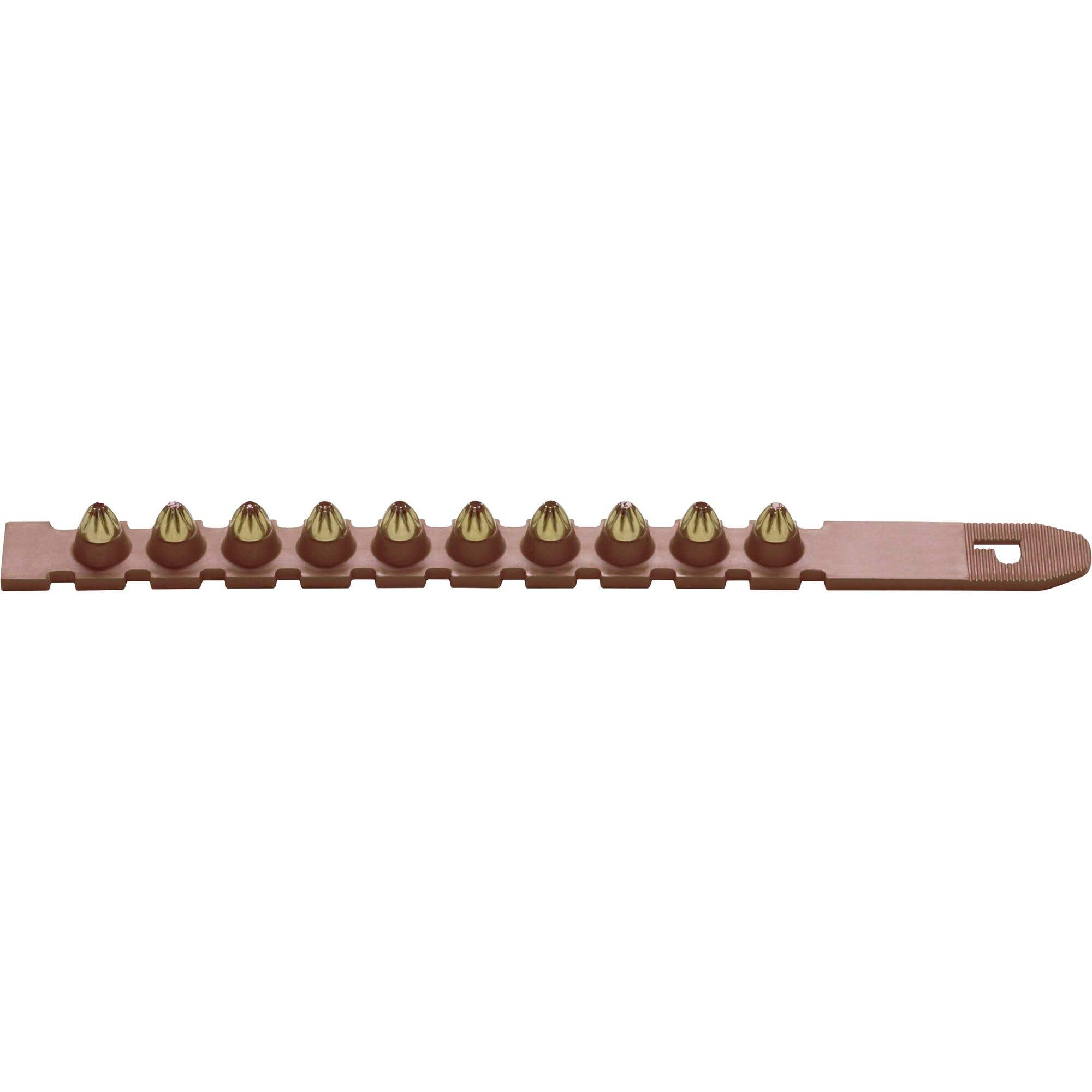Powers Safety Strips for Powers Powder Actuated Fastening Systems, .27 Caliber Safety Strip Loads, Brown,