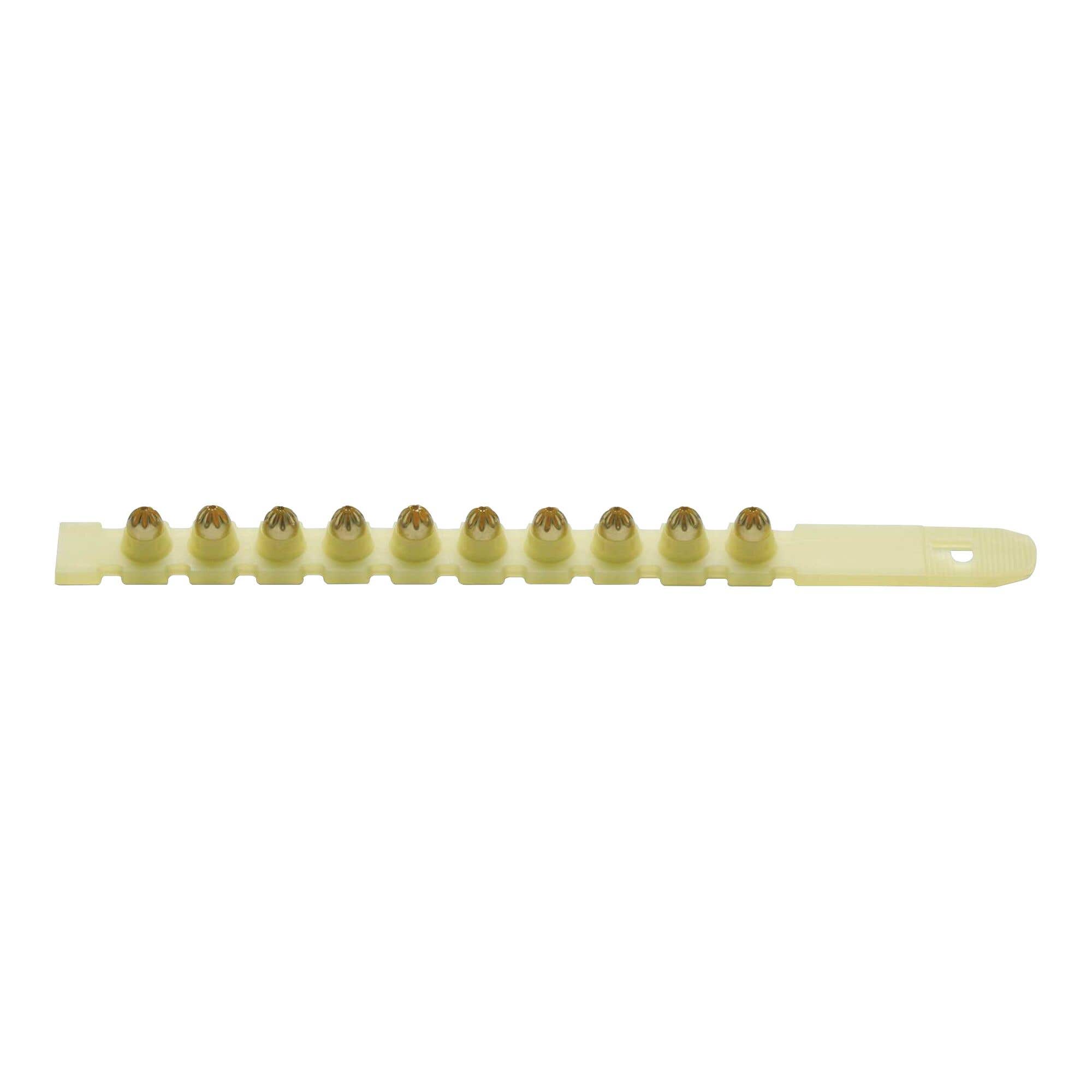 Powers Safety Strips for Powers Powder Actuated Fastening Systems, .27 Caliber Safety Strip Loads, Yellow