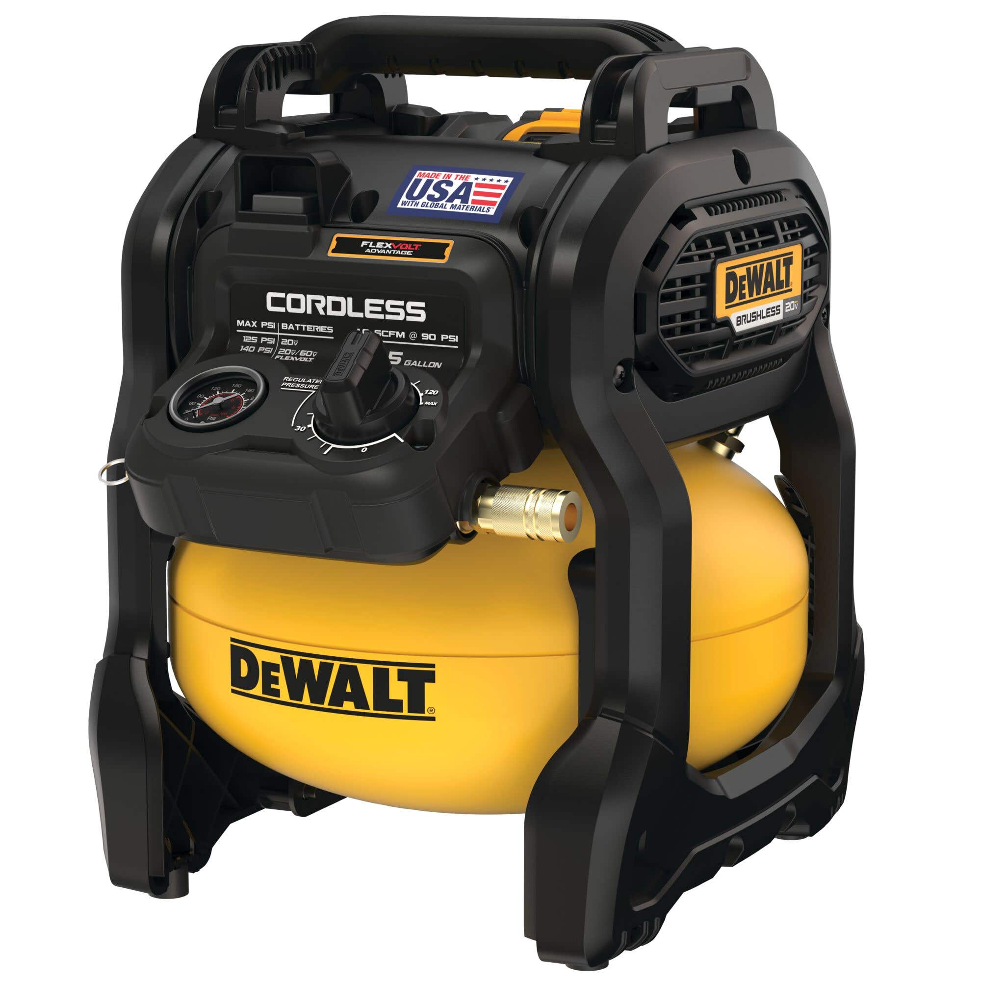 DeWalt 2-1/2 Gallon 20V MAX Brushless Cordless Air Compressor Kit, DCC2520T1