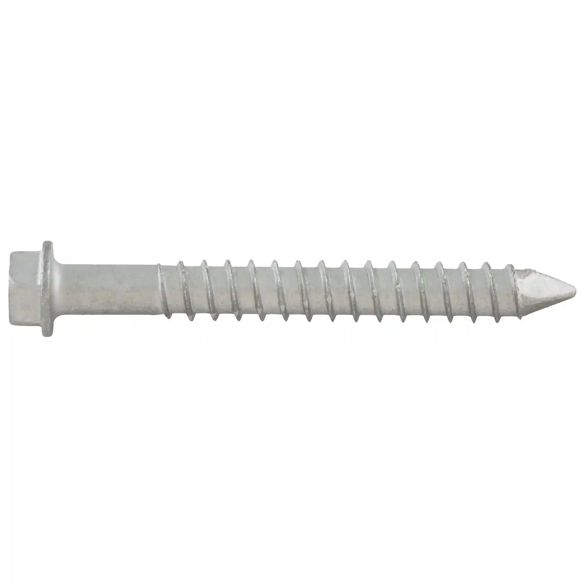#14 x 5" Crete-Flex Concrete Screw Anchors, Hex Washer Head, 5/16" Drive Size, 1/4" Drill Bit Size, 410 Stainless Steel