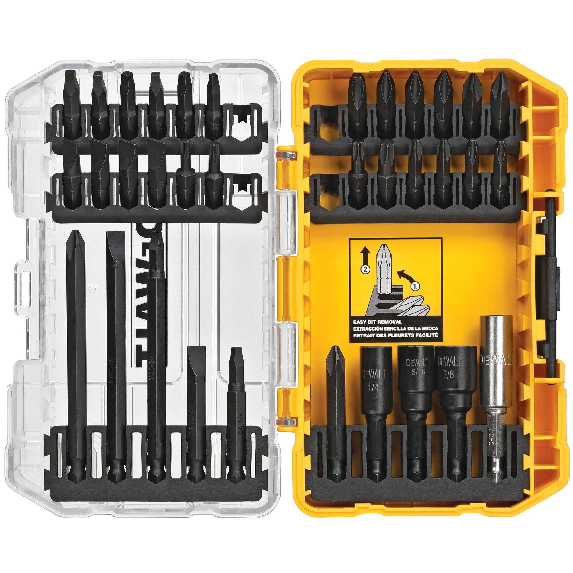 34 Piece Impact Ready Screwdriving Bit Set, DeWalt® DW2153