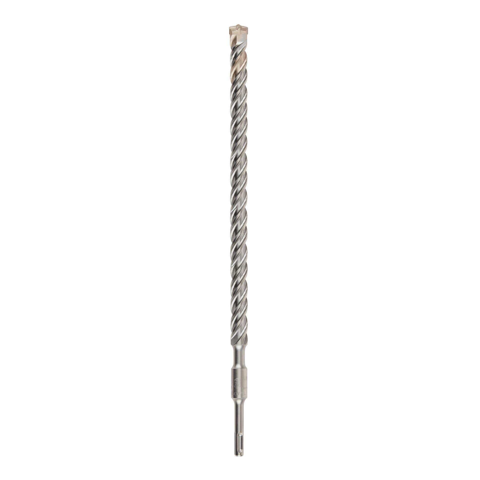 3/4" x 18" High Impact 4 Cutter Carbide Drill Bits, SDS+ Shank, Rock Carbide™ Tip, 4 Flute Design, 16" Usable Length, DeWalt® DW5475