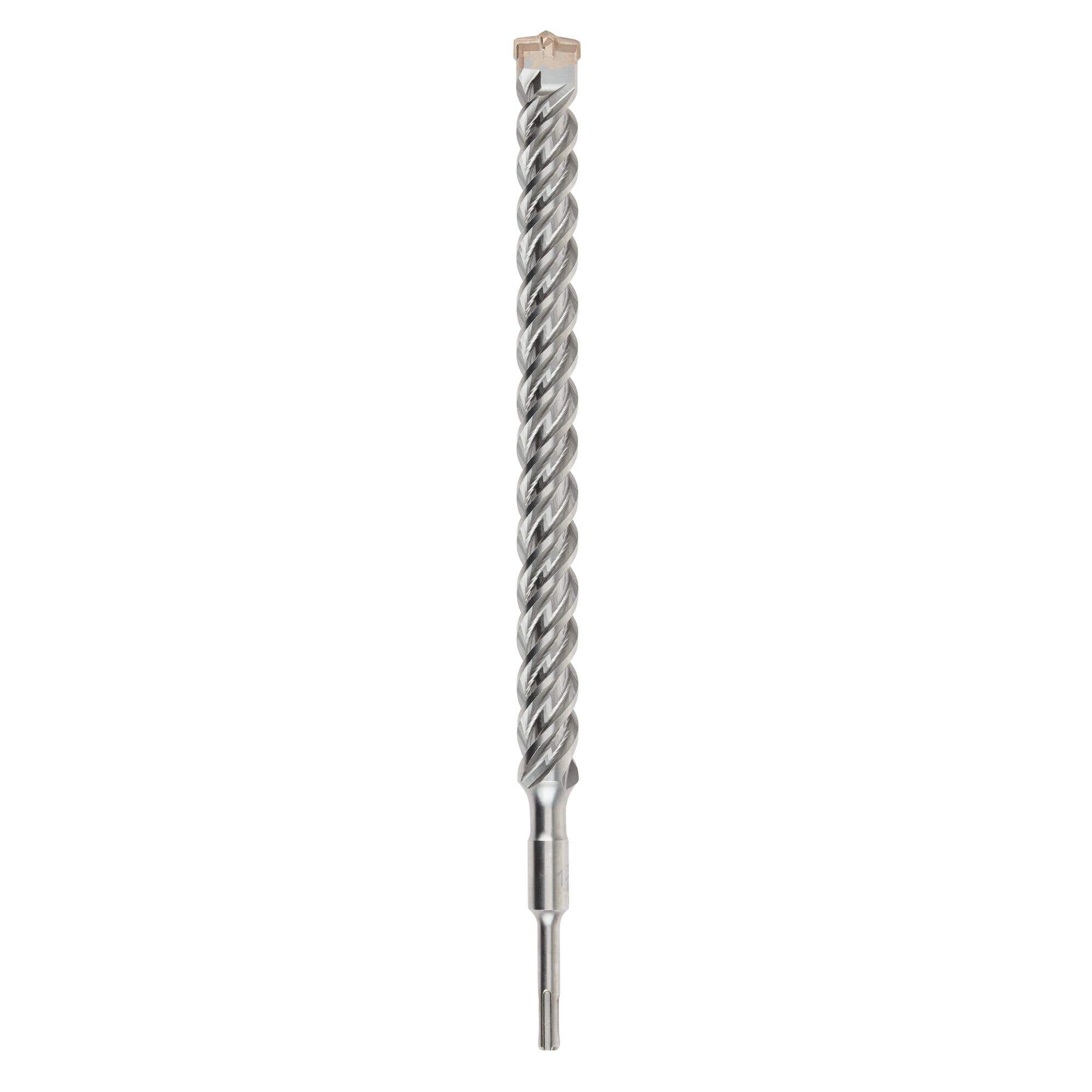 1-1/8" x 18" High Impact 4 Cutter Carbide Drill Bits, SDS+ Shank, Rock Carbide™ Tip, 4 Flute Design, 16" Usable Length, DeWalt® DW5482