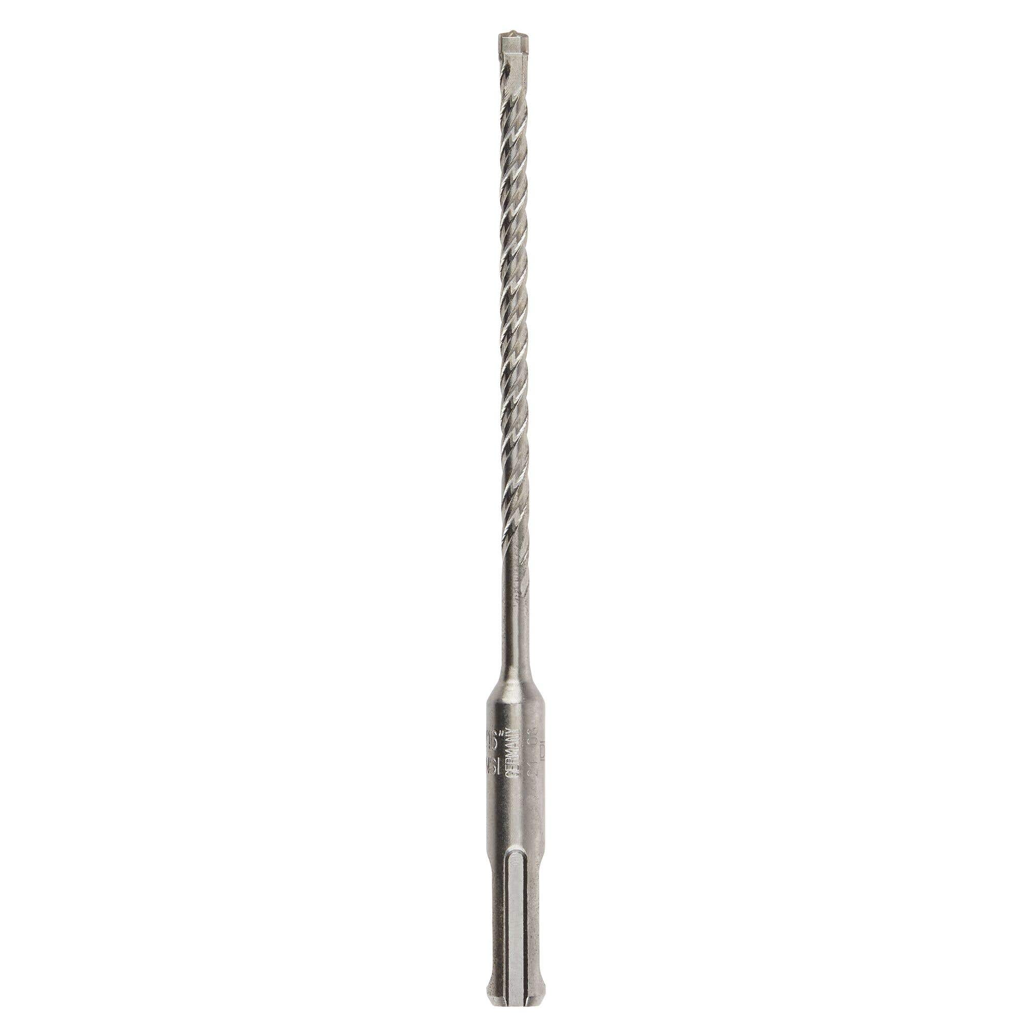 3/16" x 6-1/2" High Impact Full Head Carbide Drill Bits, SDS+ Shank, Solid Rock Carbide™ Tip, 4 Flute Design, 4" Usable Length, DeWalt® DW5503