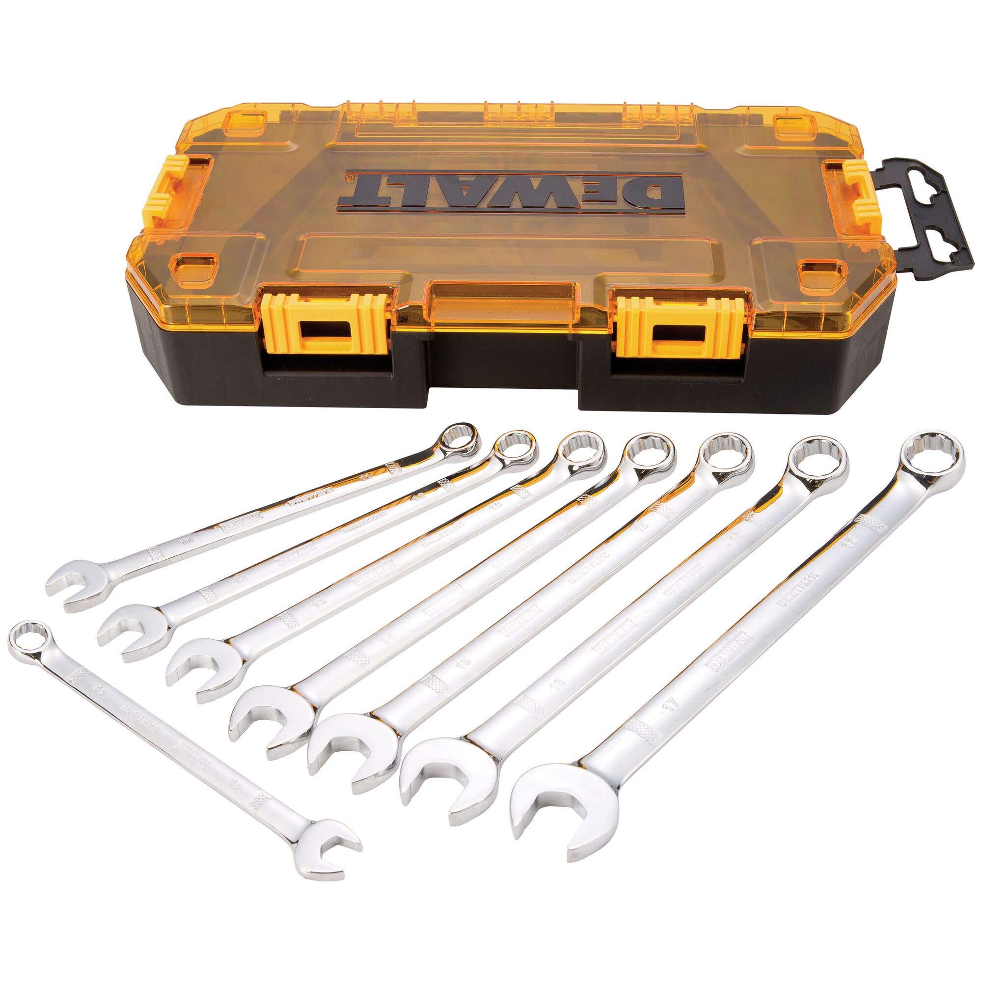 8 Piece Metric Combination Wrench Set, DeWalt® DWMT73810