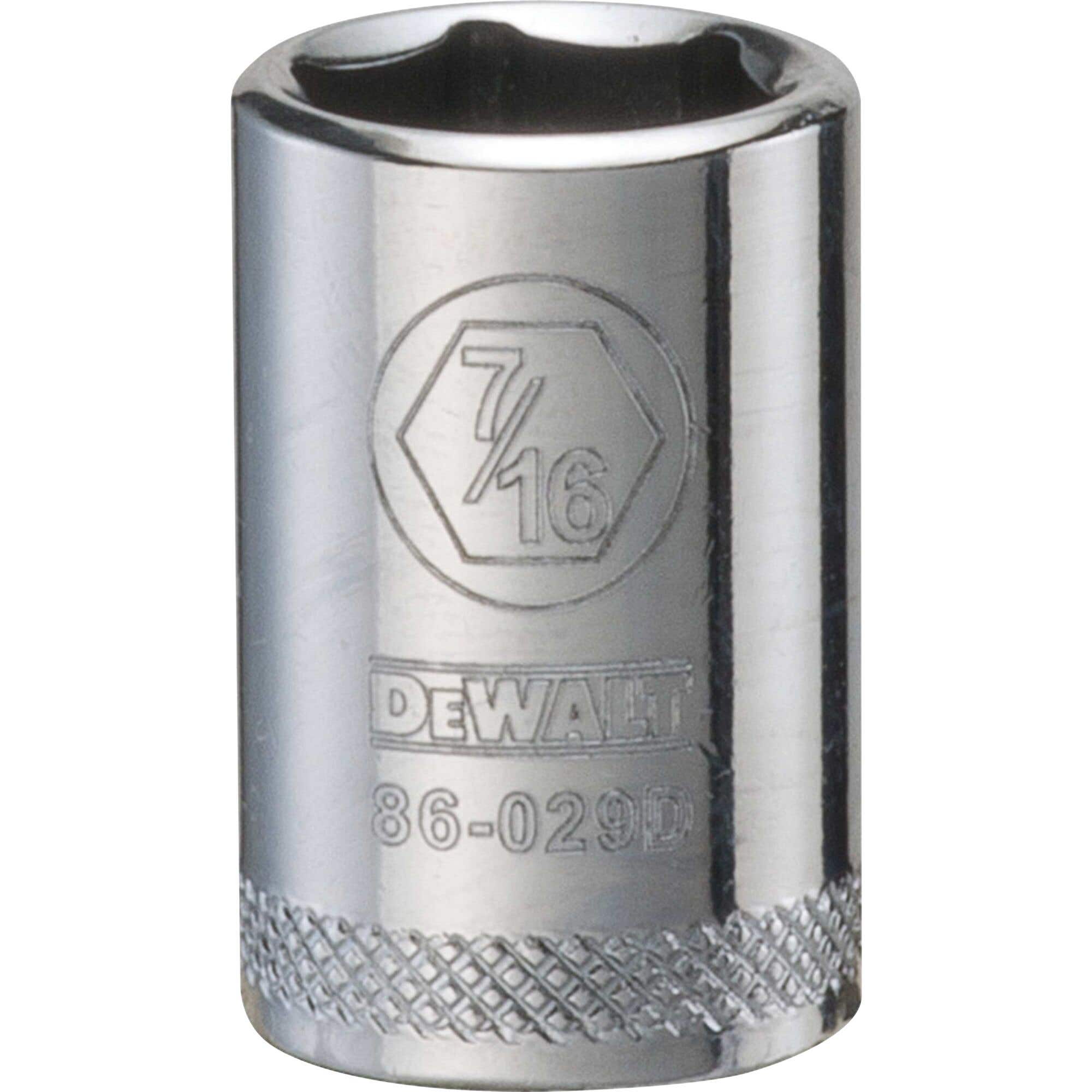 7/16" - 1/4" Drive Socket, 6 Point, DeWalt® DWMT86029OSP