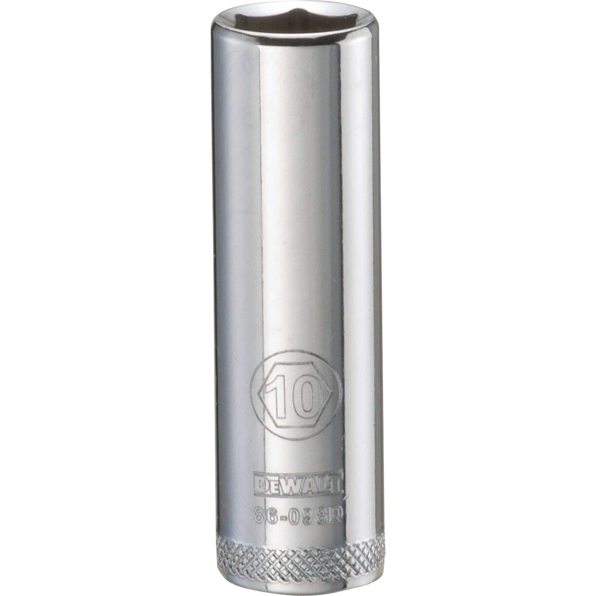 10mm - 1/4" Drive Deep Socket, 6 Point, DeWalt® DWMT86098OSP