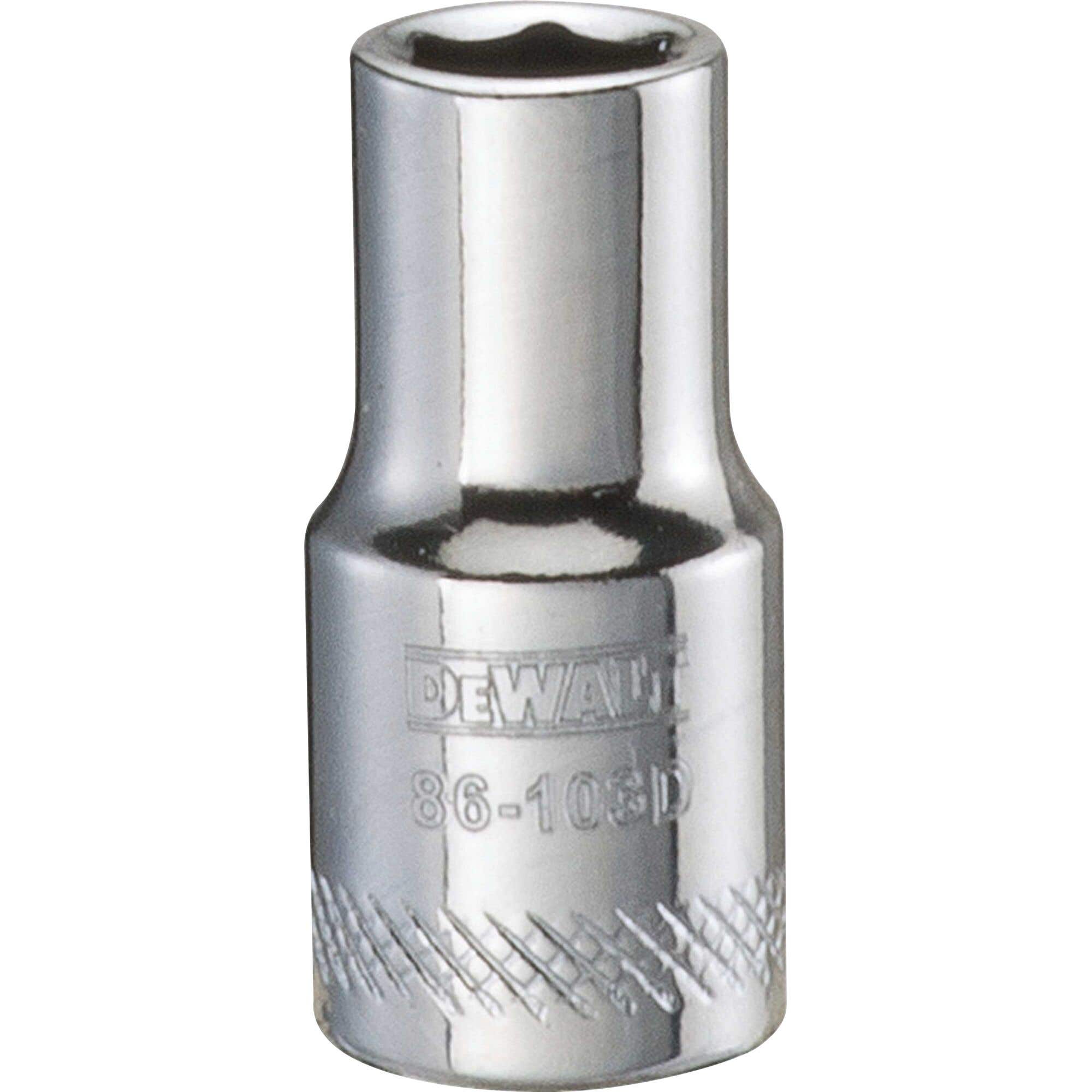 6mm - 1/4" Drive Socket, 6 Point, Metric, DeWalt® DWMT86103OSP