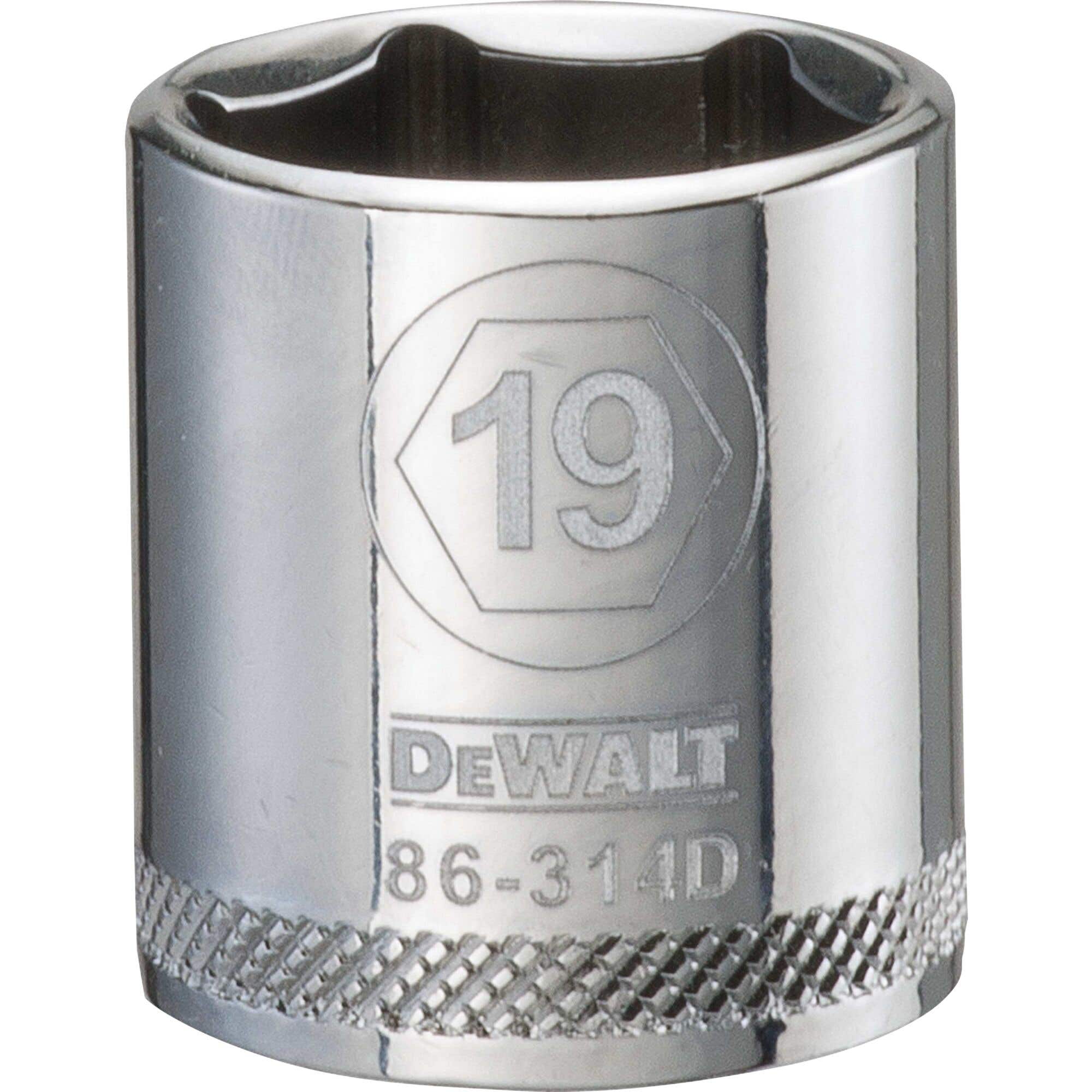 19mm - 3/8" Drive Socket, 6 Point, Metric, DeWalt® DWMT86314OSP