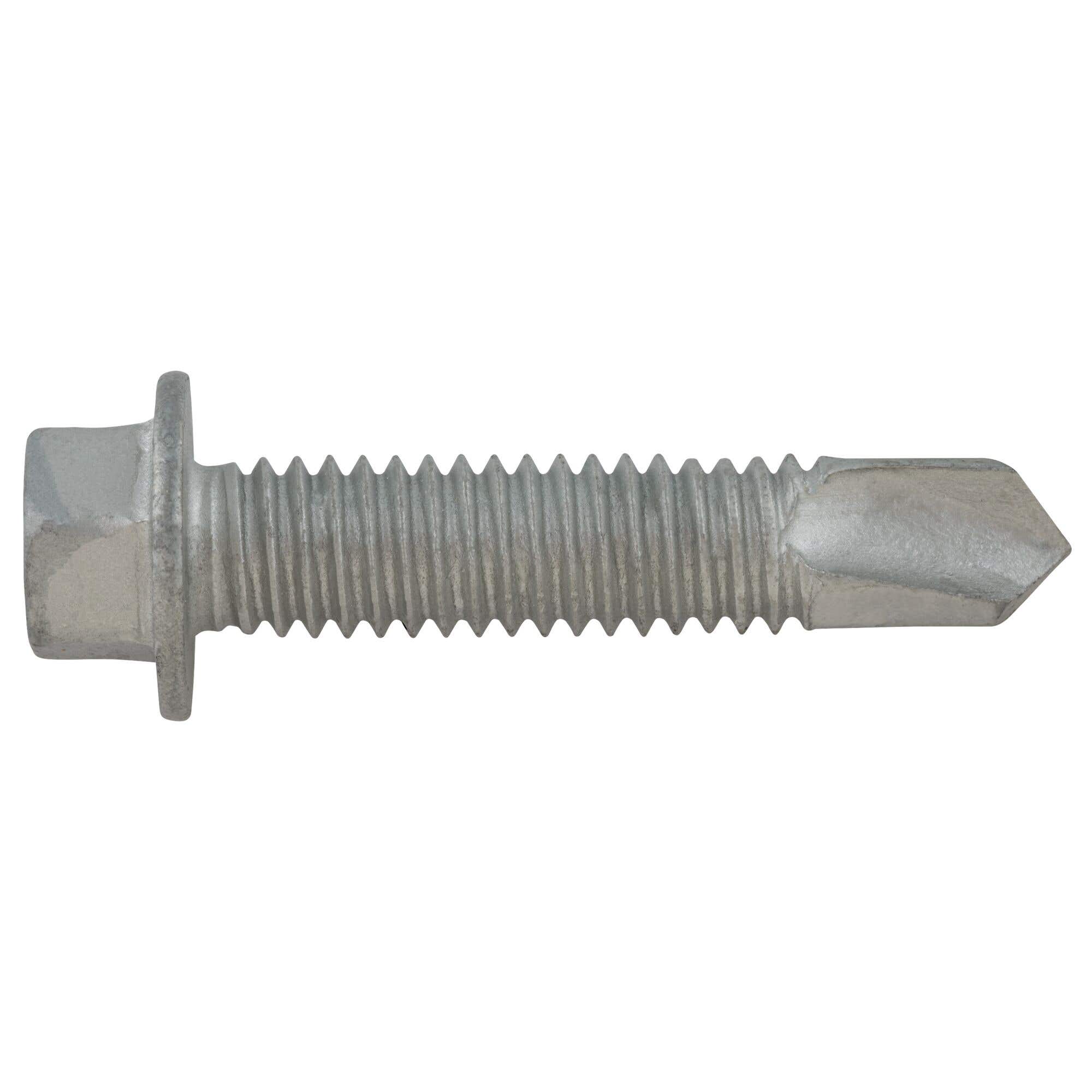 5/16"-18 x 1-1/2" Dril-Flex Structural Self-Drilling Screws, 3/8 Hex Washer Head, #3 Point, Alloy Steel with Stalgard SUB Coating, DeWalt® DFSEAF940