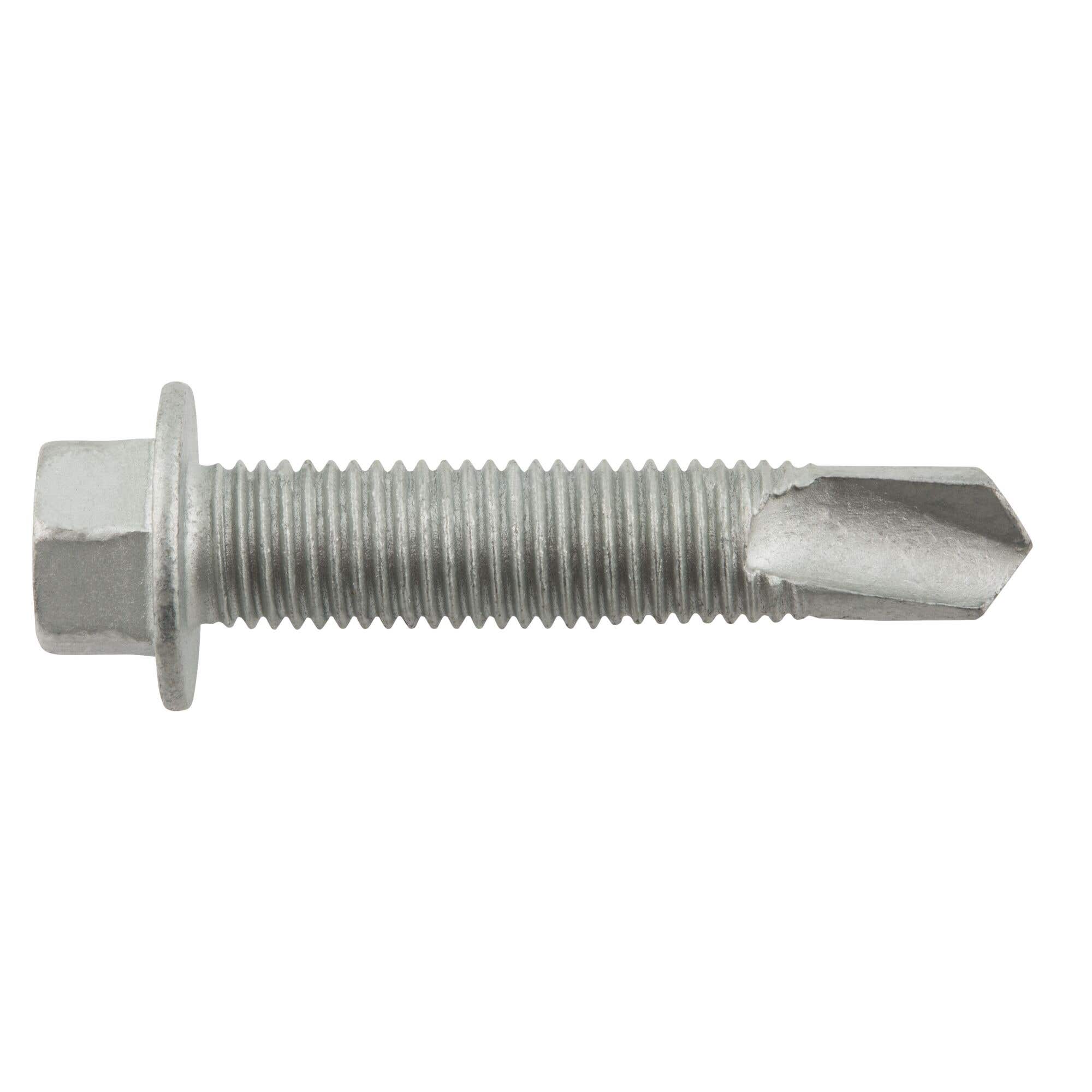 5/16"-24 x 1-1/2" Dril-Flex Structural Self-Drilling Screws, 3/8 Hex Washer Head, #4 Point, Alloy Steel with Stalgard SUB Coating, DeWalt® DFSEAF960-100