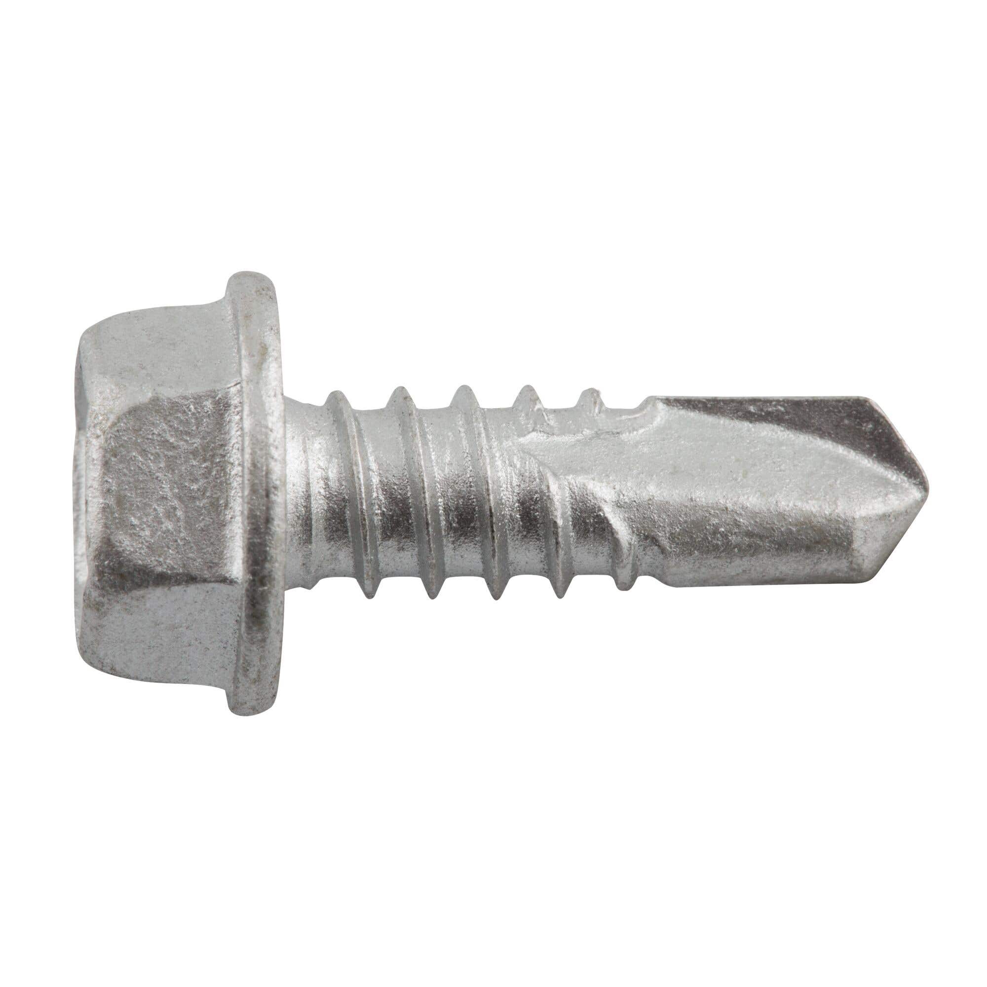 1/4-14 x 3/4" Alumi-Flex  Self-Drilling Screws, Hex Washer Head, #3 Point, 302 Stainless Steel with Stalgard GB Coating