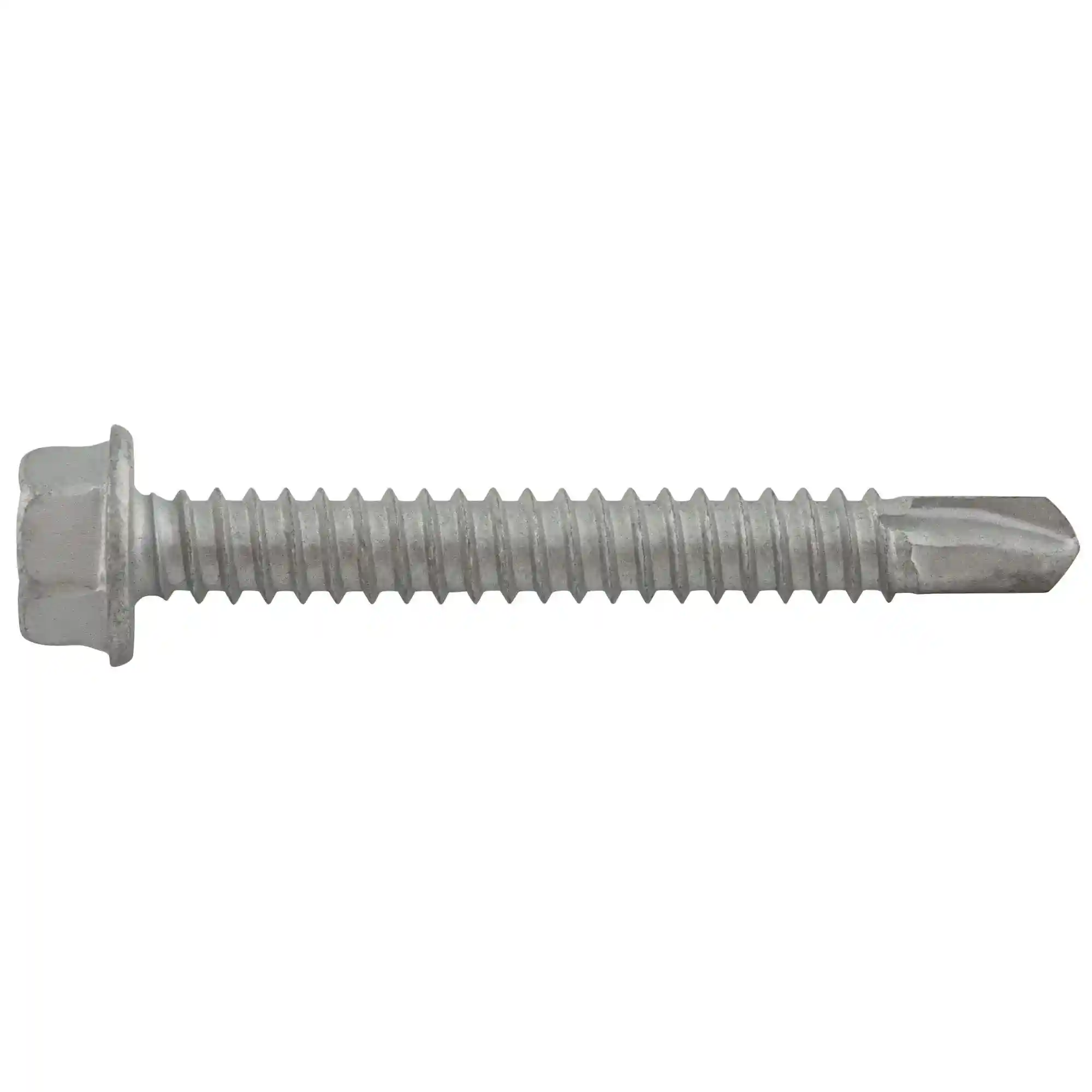 1/4-14 x 2-1/2" Drilit Self-Drilling Screws, 3/8" Hex Washer Head, #3 Point, Case Hardened Carbon Steel with Stalgard Coating, ICC Code Approved, ESR-3294
