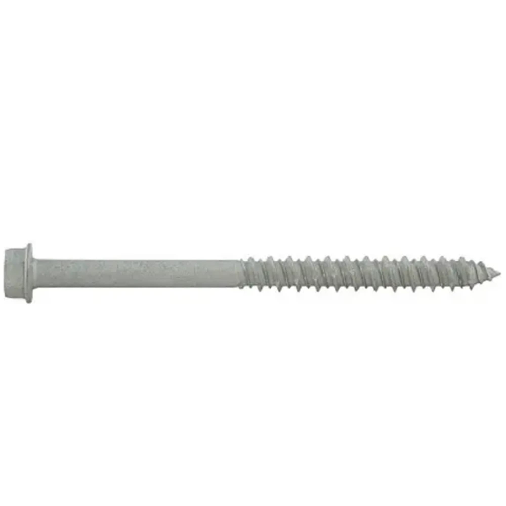 1/4" x 1-1/4" UltraCon SS4 Masonry Screws, 5/16" Hex Washer Head, 410 Stainless Steel with Silver Stalgard Coating