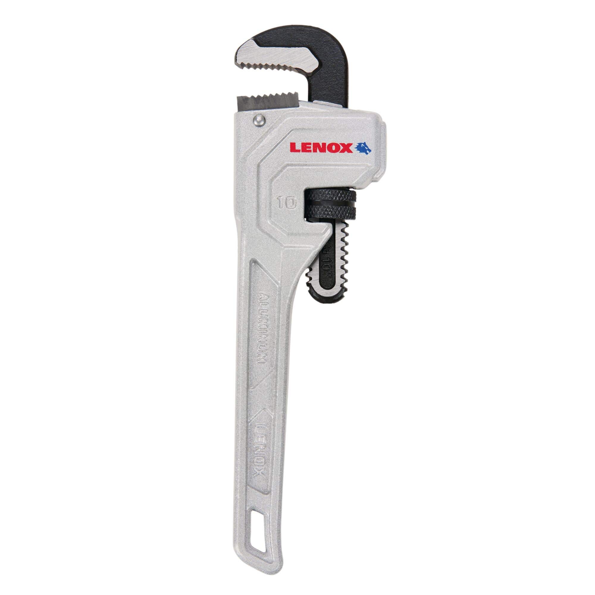 10" Aluminum Pipe Wrench, Lenox LXHT90610