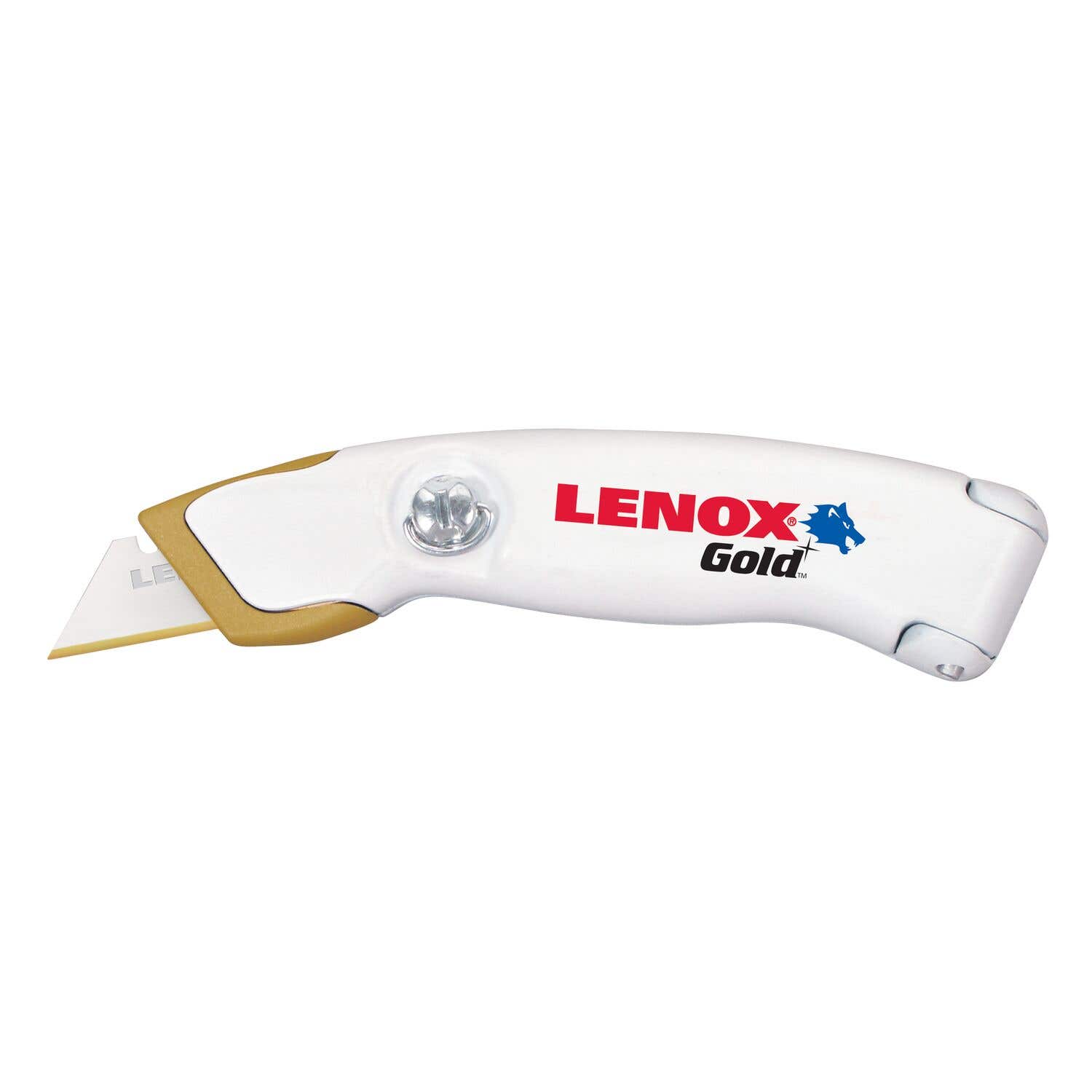 Stainless Steel Nose Fixed Knife with 3 Lenox Gold tin coated blades