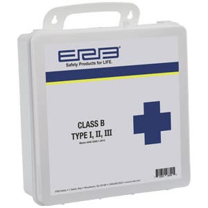 Class B First Aid Kit in Plastic Box, Meets ANSI Z308.1-2015 Requirements to Assist in Compliance with OSHA Standards