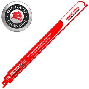 Diablo 12" 8TPI Steel Demon™ Carbide Teeth Reciprocating Saw Blade for Thick Metal, DS1208CF