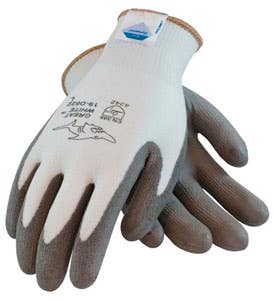 Great White® 3GX® ANSI Cut Level A3 Seamless Knit Dyneema® Diamond Blended Gloves with Polyurethane Coated Smooth Grip on Palm & Fingers, PIP 19-D322 - Medium
