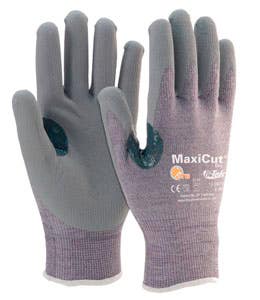 MaxiCut® ANSI Cut Level A4 Seamless Knit Dyneema® / Engineered Yarn Gloves with Nitrile Coated MicroFoam Grip on Palm & Fingers, PIP 19-D470 - 2XL