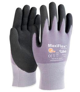 MaxiFlex Ultimate Black Micro-Foam Coated Seamless Knit Nylon Gloves with Liner - 2XL