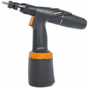Airpower 4 Pneumatic/Hydr, Setting Tool For Blind Rivet Nuts & Bolts, Riveting Capacity: M3-M12, (4) Threaded Mandrels: M4-M8, (3) Threaded Sockets M5-M8 & Service Wrench, Stroke: 0.28", Pull Force: 4204 (@87 psi), Working Air Press: 72.5, 100 psi