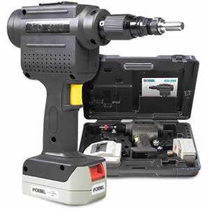 Goebel Go-300 Lithium-Ion Cordless Threaded Insert Tool, 14.4V Brushless DC Motor, Ergonomic Design, Color Coded Mandrels, Lightweight & Portable, Stroke: 0.315", Traction Force: 5395lbf