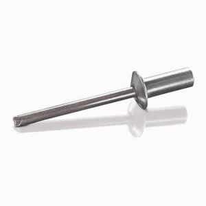 5/32" x 0.437" ABI-53-CE Closed End Blind Rivets, .156 Diameter (.126-.187 Grip Range), Dome Head, Aluminum / 304 Stainless Steel, Plain Finish Rohs