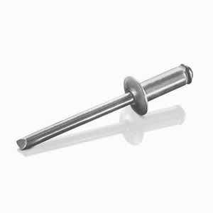5/32" x 0.709" ABS-58-PR Peel Blind Rivets, .156 Diameter (.394-.512 Grip Range), Dome Head, Aluminum / Steel, Plain Finish Rohs