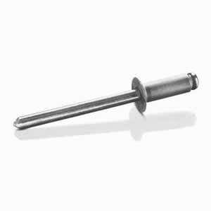 1/8" x 0.275" ACA-42 Open End Blind Rivets, .125 Diameter (.063-.125 Grip Range), Countersunk Head, Aluminum / Aluminum, Plain Finish Rohs