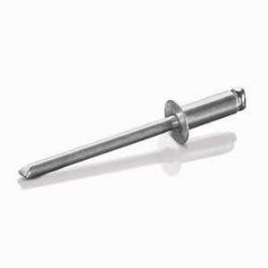 1/8" x 0.275" ACS-42 Open End Blind Rivets, .125 Diameter (.063-.125 Grip Range), Countersunk Head, Aluminum / Steel, Plain Finish Rohs