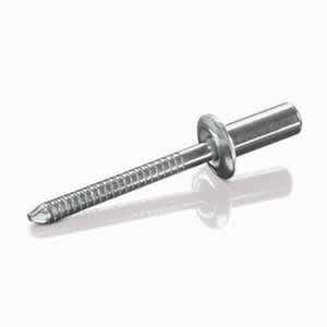 5/32" x 0.437" IBM-53-CE Closed End Blind Rivets, .156 Diameter (.126-.187 Grip Range), Dome Head, 304 Stainless Steel / 420 Stainless Steel, Plain Finish Rohs