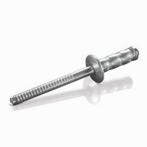 3/16" x 0.54" SBS-62-64MGRT Multi-Grip Blind Rivets, .187 Diameter (.060-.250 Grip Range), Dome Head, Steel / Steel, Zinc Clear Trivalent Finish Rohs