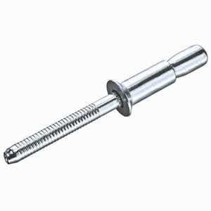 1/4" x 1.115" SCS-87-GL Go-Lock Structural Blind Rivets, .250 Diameter (.170-.475 Grip Range), Countersunk Head, Steel / Steel, Clear Finish Rohs