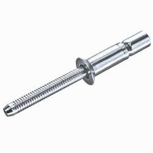 3/16" x 0.786" SCS-65-ML M-Lock Structural Blind Rivets, .187 Diameter (.125-.331 Grip Range), Countersunk Head, Steel / Steel, Clear Finish Rohs