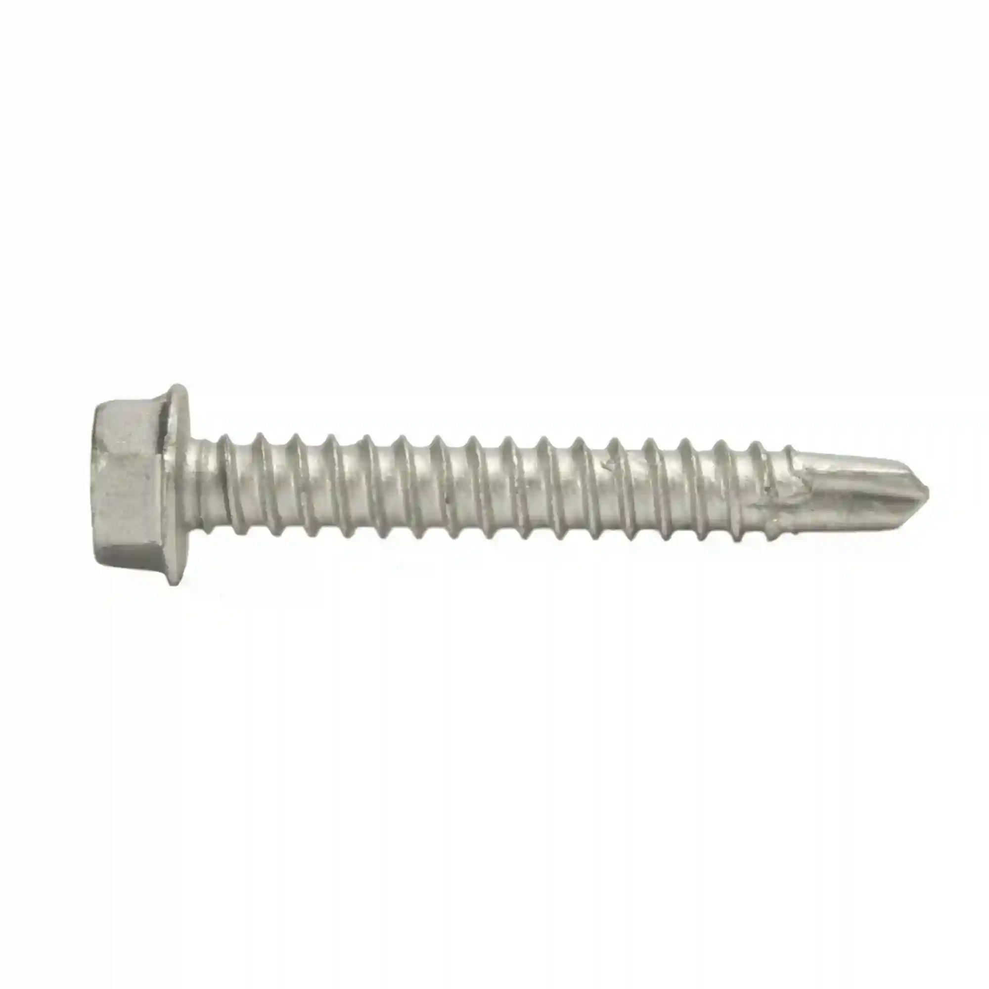 #12-14 x 1-1/2" Hex Washer Head Grade 5 Structural Self Drilling Screws, #3 Self Drill Point, Grade 5 Steel, Made in USA