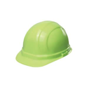 Omega II Ratchet Style Hard Hat, 6 Point Suspension, Meets ANSI Z89.1 Type 1, Class C, E & G Requirements, Hi-Visibility Lime