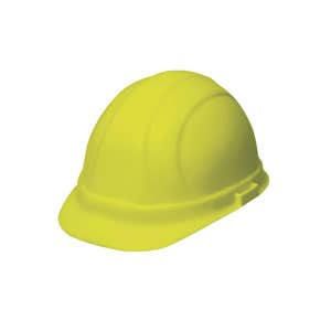 Omega II Ratchet Style Hard Hat, 6 Point Suspension, Meets ANSI Z89.1 Type 1, Class C, E & G Requirements, Hi-Visibility Yellow