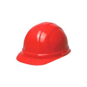 Omega II Ratchet Style Hard Hat, 6 Point Suspension, Meets ANSI Z89.1 Type 1, Class C, E & G Requirements, Red