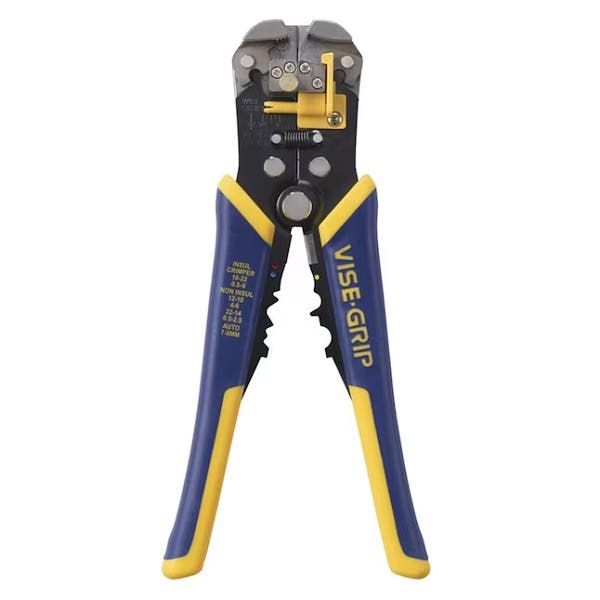 Irwin 8" Self-Adjusting Wire Strippers with Wire Cutters, 2078300