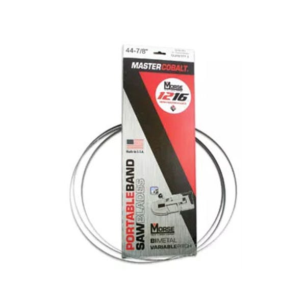 44-3/8" x 1/2" x .020" - 1216 High Performance Bi-Metal Portable Band Saw Blades, M.K. Morse ZWEP441216MC, Made in USA