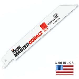 9" x 3/4" x .035" Master Cobalt Bi-Metal Reciprocating Saw Blades, 18TPI, Metal Applications, Made in the USA