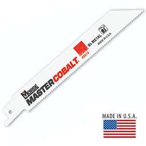 6" x 3/4" x .035" Master Cobalt Bi-Metal Reciprocating Saw Blades, 18TPI, Metal Applications, Made in the USA