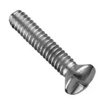 #6-32 x 1/2" Tamper-Resistant One-Way Machine Screws, Oval Head, Case Hardened Steel Zinc Plated