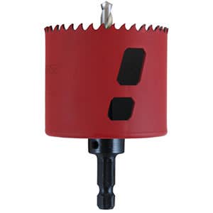 2" (51mm) Advanced Bi-Metal Hole Saw - Attached Arbor & Pilot Drill, 1-15/16" Cutting Depth, Heavy Duty .050" Side Wall, Made in USA, M.K. Morse MHSA09C