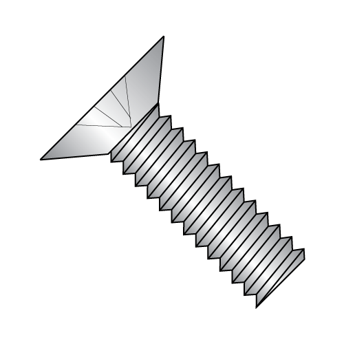 #10-24 x 3/4" Machine Screws, Flat Phillips Head, 18.8 Stainless Steel