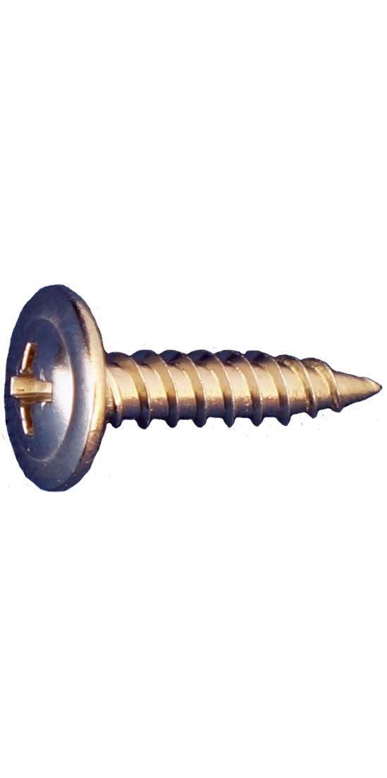 #8 x 1-5/8" K-Lath Sharp Point Screws, Modified Truss Phillips Head, 15 TPI, 305 Stainless Steel