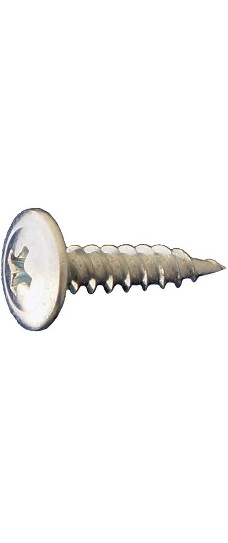 #8 x 3/4" K-Lath Sharp Point Screws, Modified Truss Phillips Head, 15 TPI, Zinc Plated