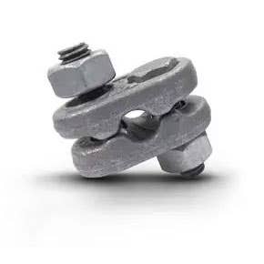 3/8" Mid-Grip Wire Rope Clip, 2 Clip Minimum, 5-1/2" Rope Turnback, Mechanically Galvanized, Columbus McKinnon M2548 (2/PK)
