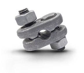 5/16" Mid-Grip Wire Rope Clip, 2 Clip Minimum, 5" Rope Turnback, Mechanically Galvanized, Columbus McKinnon M2547 - 2/PK